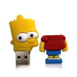 Bart simpson USB memory stick open