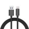 PlayStation 5 DualSense Controller Nylon 3m Durable C-Type Fast Charging Cable Switch Lite OLED Black